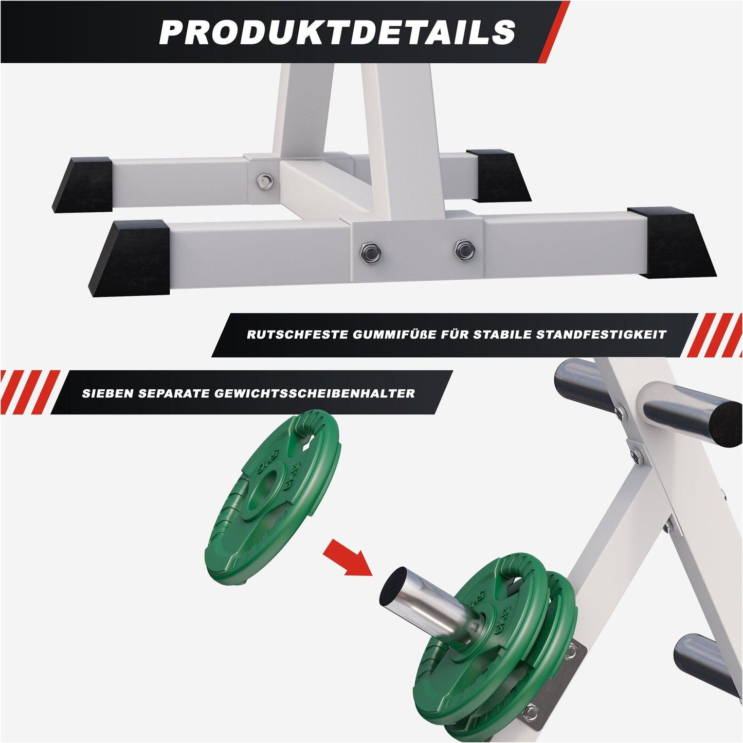 Rastrelliera con 4 Barre da 50/51 mm