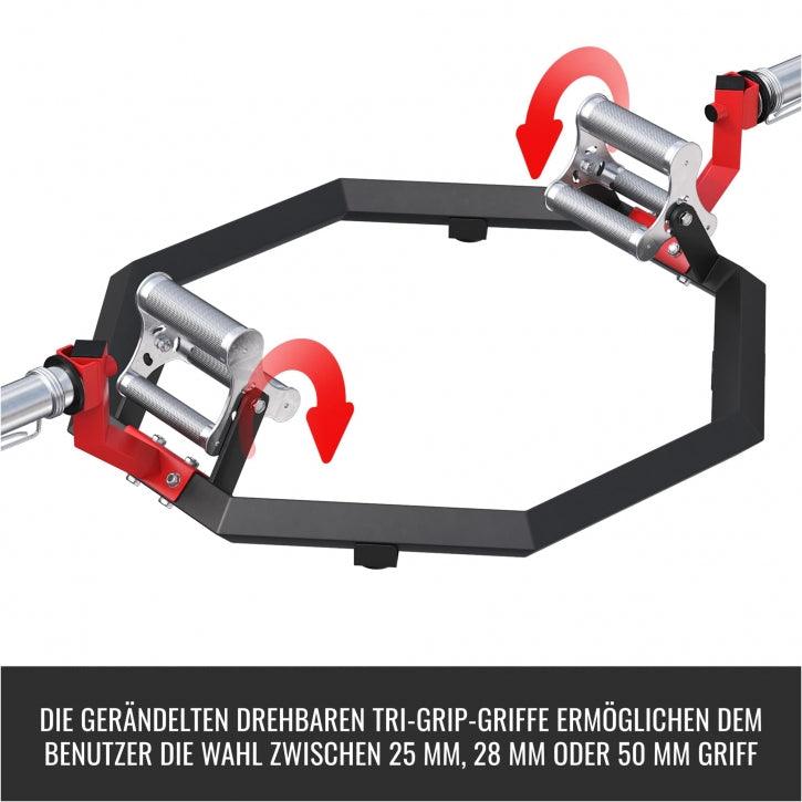 Multi Grip Trap Bar in Nero/Rosso
