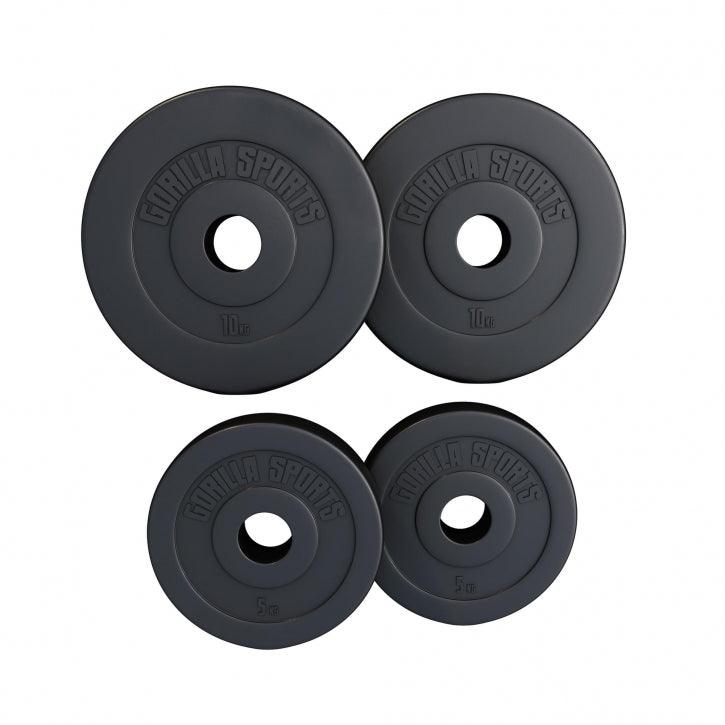 Disco Olimpico 50/51mm, peso a scelta 1,25kg - 15kg, in plastica