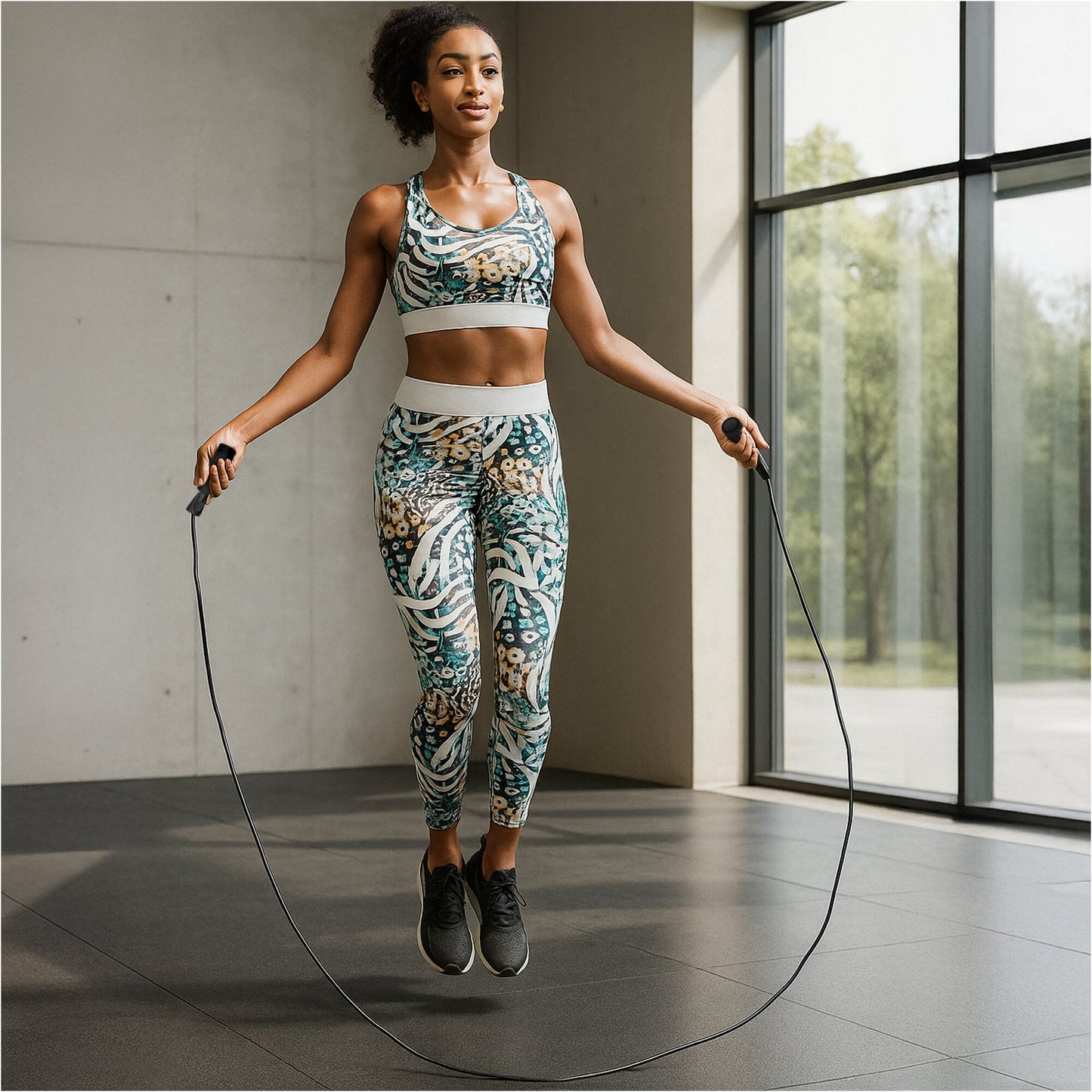 Set Addominali con Rullo Ab Roller, Bande Elastiche e Push Up Bar