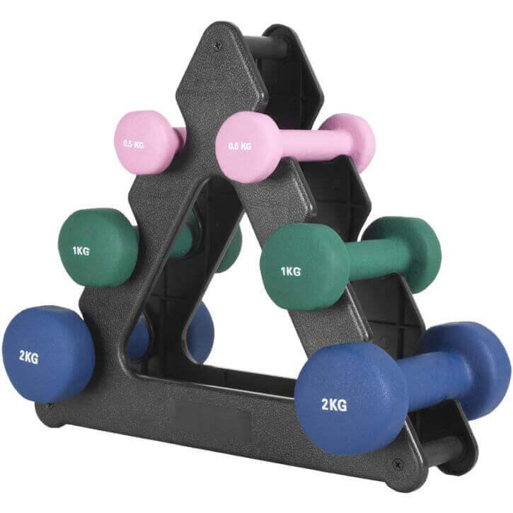 Albero per manubri da ginnastica nero