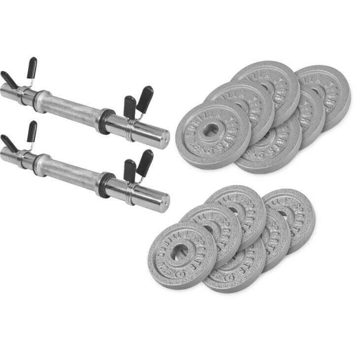 Set Manubri in Ghisa, 27,5 kg