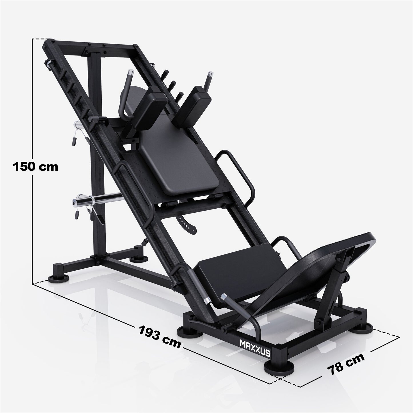 Leg Press e Hack Squat 2 in 1