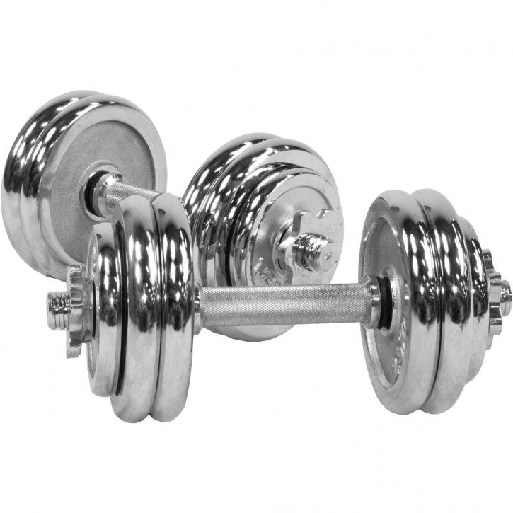 Set Manubri cromati, 30 kg