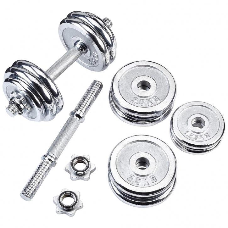 Set Manubri cromati, 30 kg