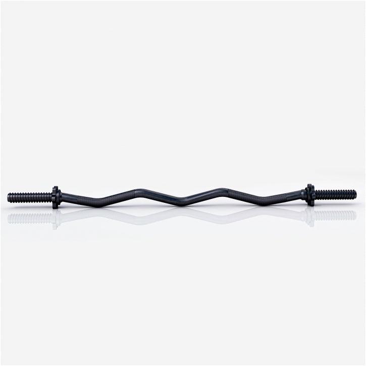Bilanciere EZ curl nero per palestra Gorilla Sports, accessorio bodybuilding e fitness