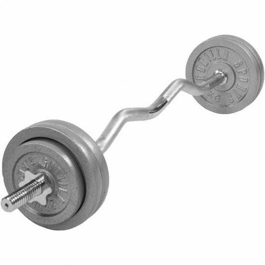 Set Curl Bilanciere EZ e Dischi in Ghisa 35 kg