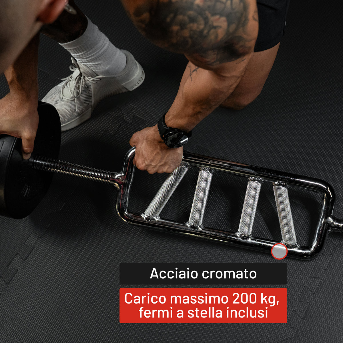 Bilanciere Tricipiti Diagonale Cromato