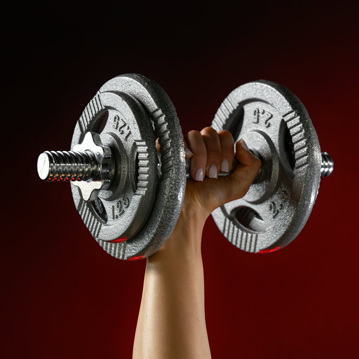 Set Bilanciere, Manubri e Dischi in Ghisa 100 kg