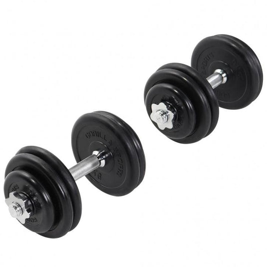 Set Manubri in gomma, 30 kg