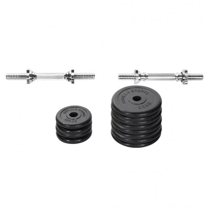 Set Manubri in gomma, 30 kg