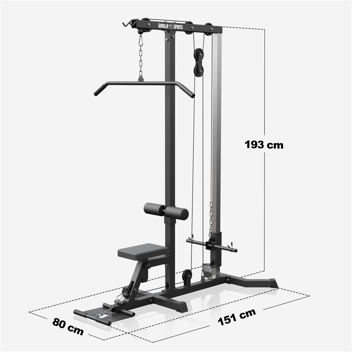 Lat Machine con Pulley e Maniglie