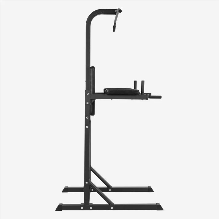 Stazione multifunzione nera per trazioni e dip, attrezzo fitness Gorilla Sports