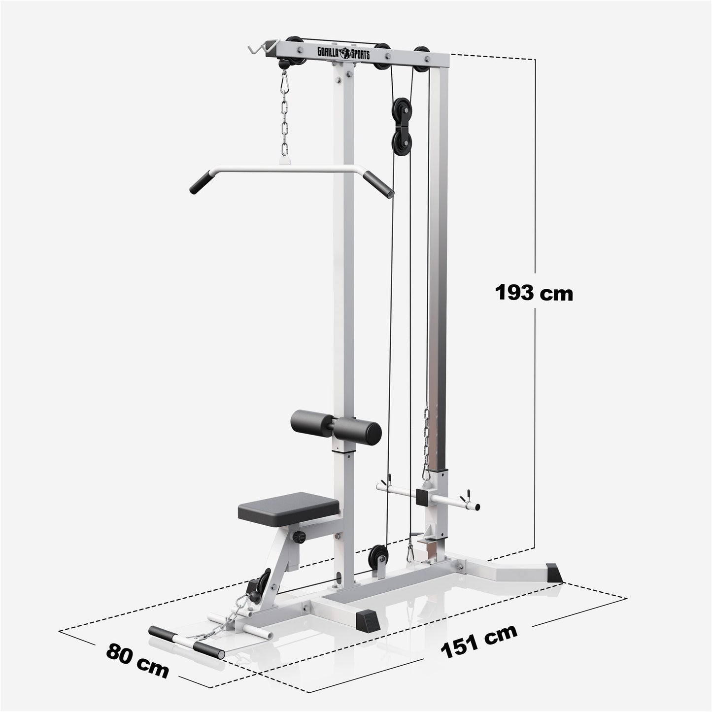 Lat Machine con Pulley e Maniglie