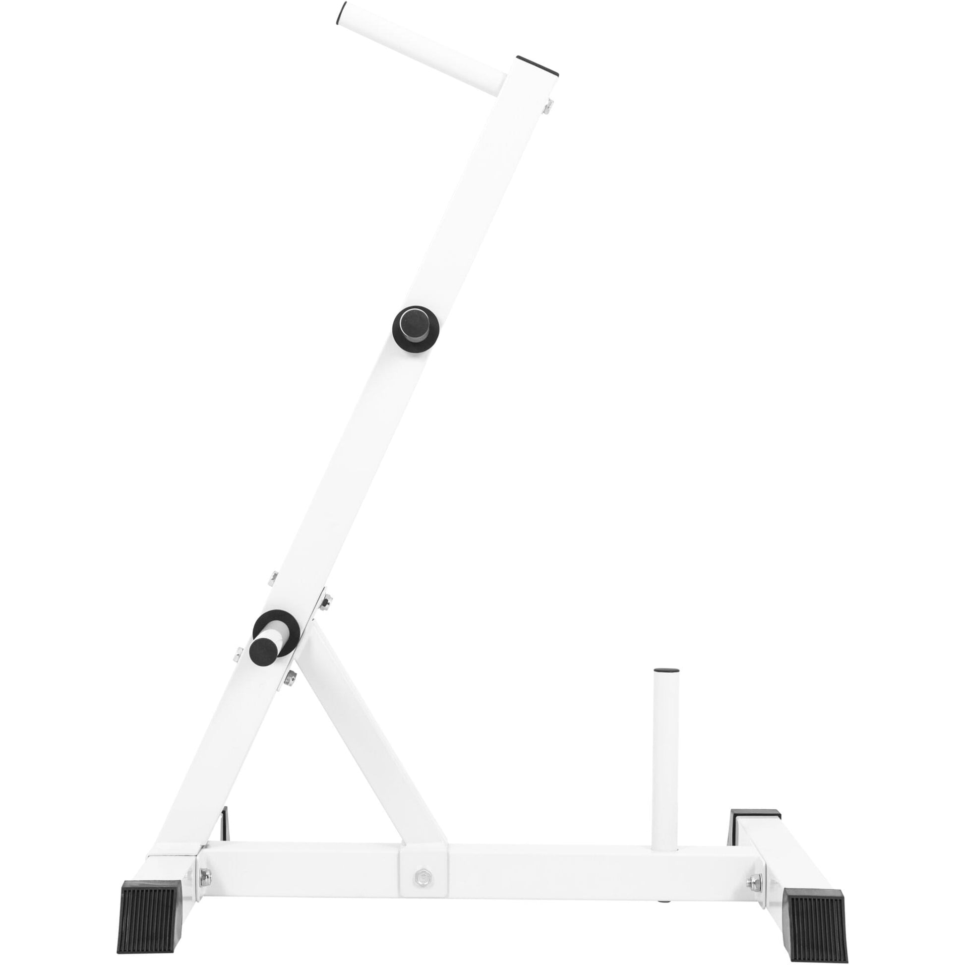 Supporto per bilanciere bianco Gorilla Sports, ideale per bodybuilding e fitness a casa