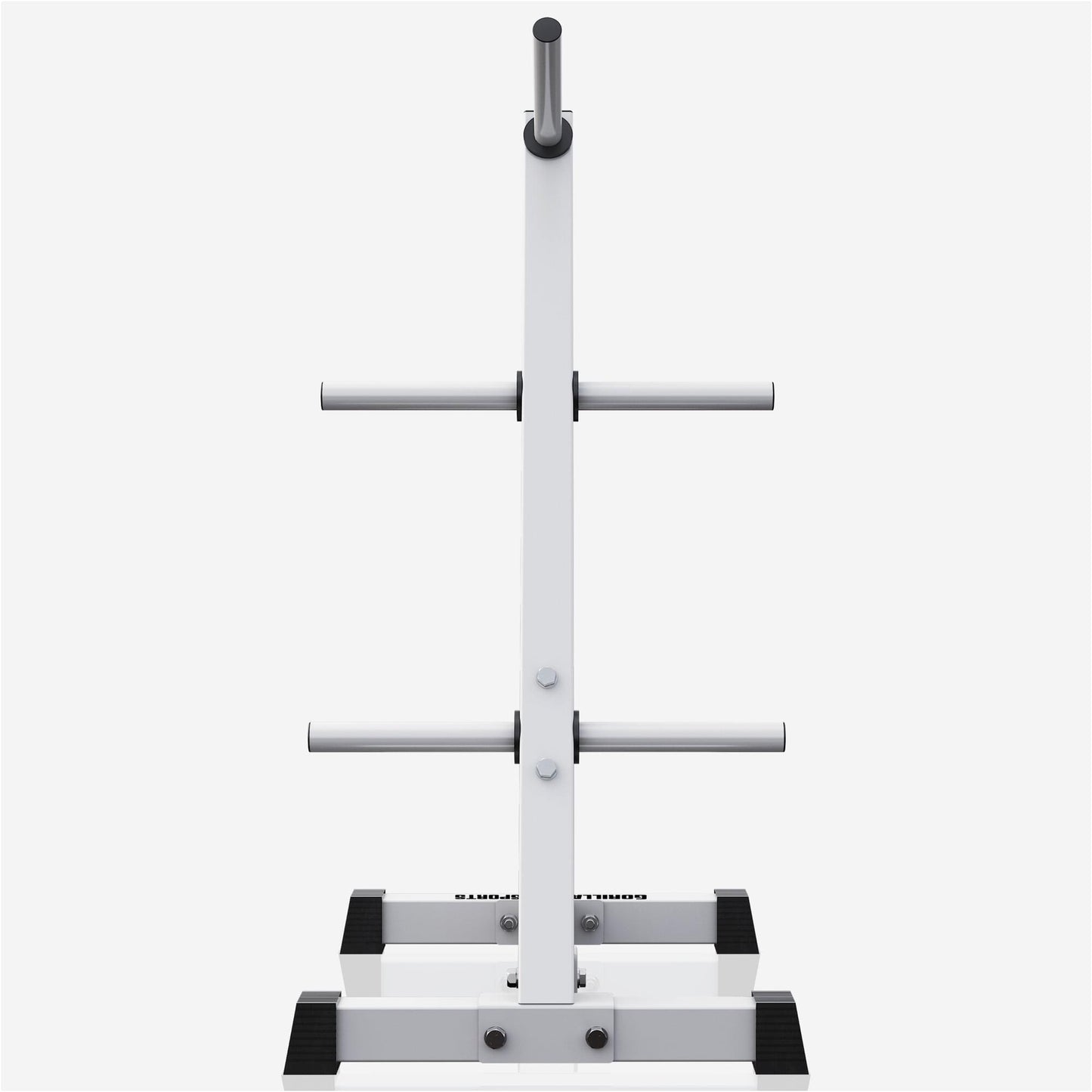Rastrelliera Porta Dischi con 4 Supporti, 30/31 mm, in nero/bianco