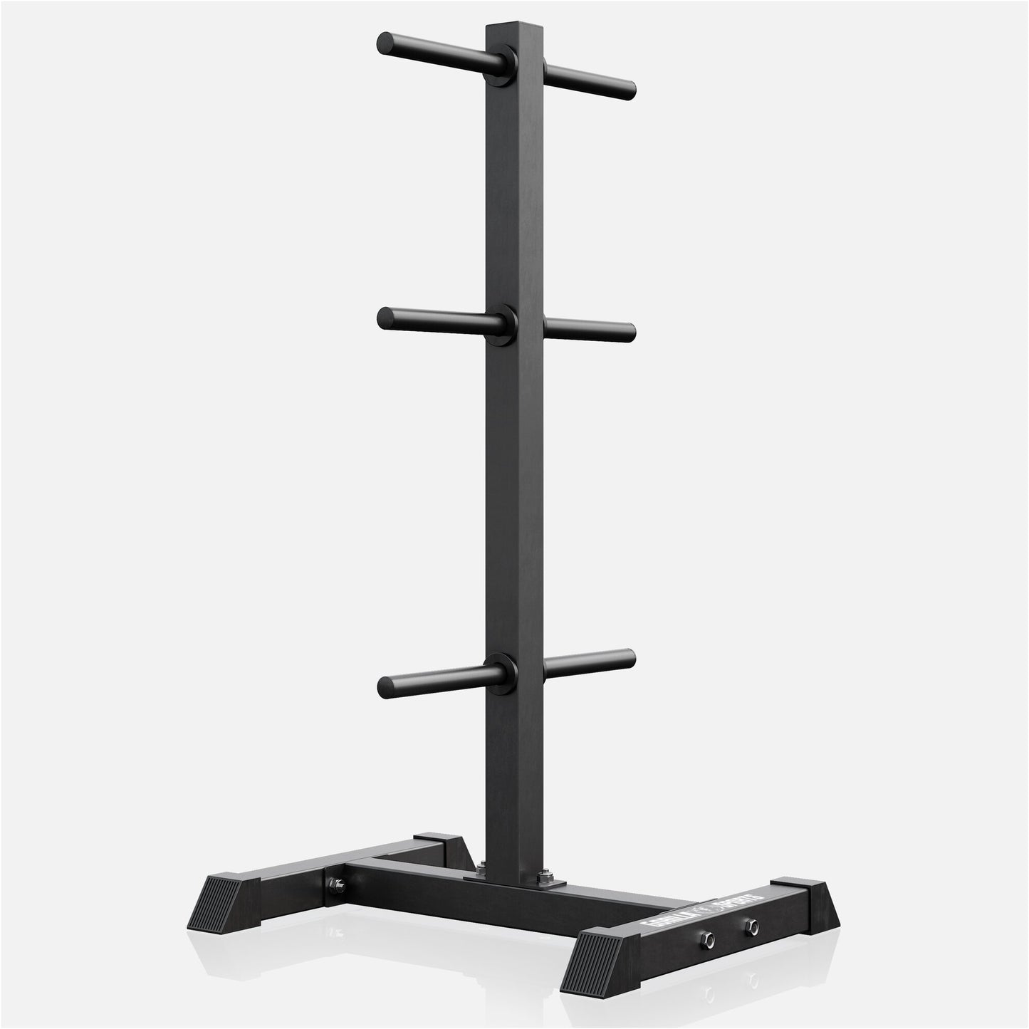 Supporto porta dischi in acciaio nero Gorilla Sports per palestra e bodybuilding