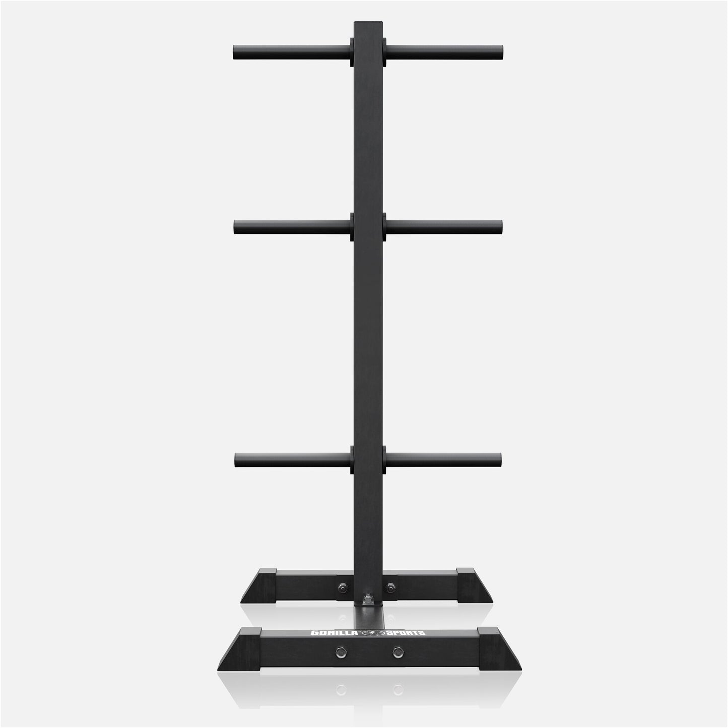 Porta dischi pesi Gorilla Sports nero per palestre e home fitness