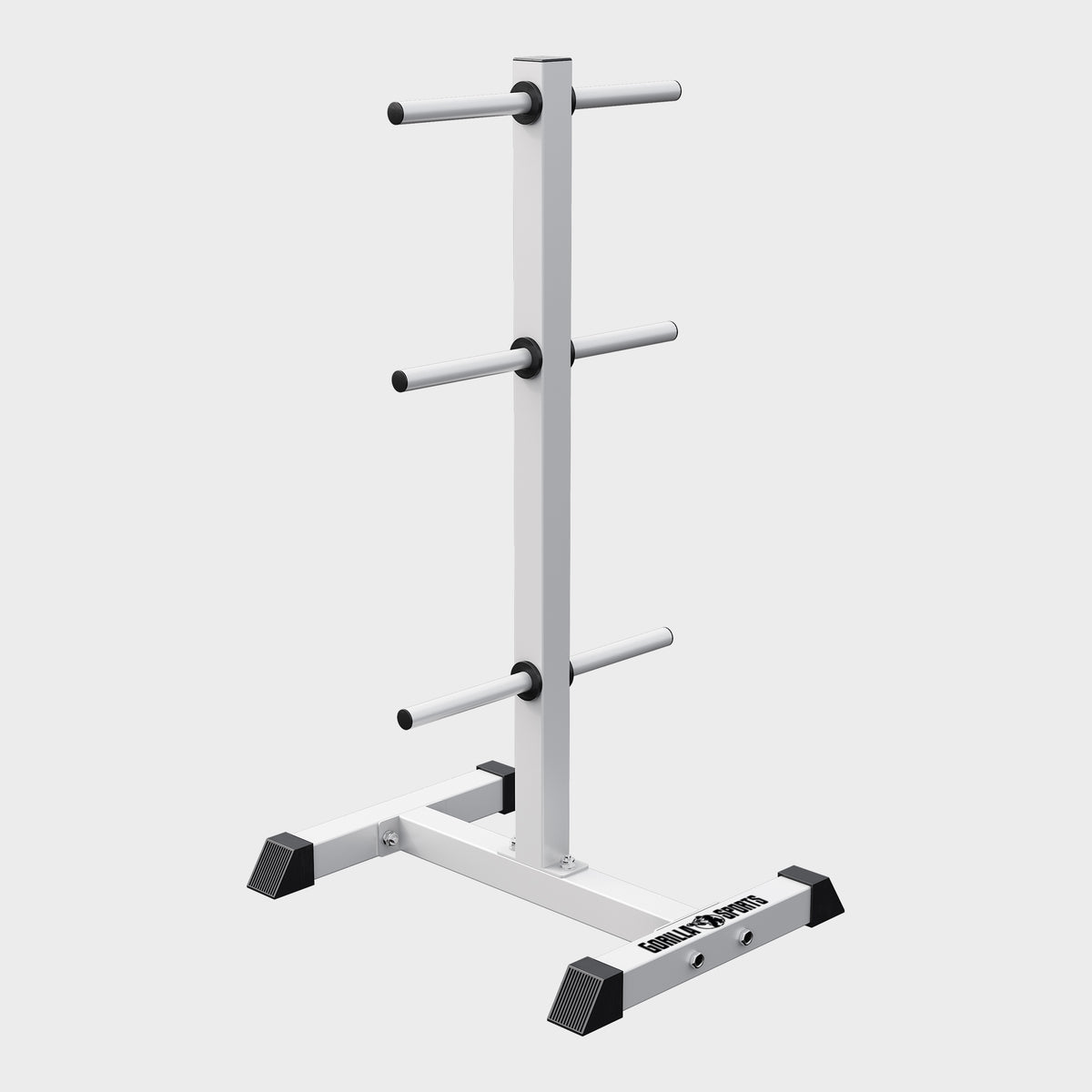 Rastrelliera Porta Dischi con 3 Supporti, 30/31 mm, in nero/bianco