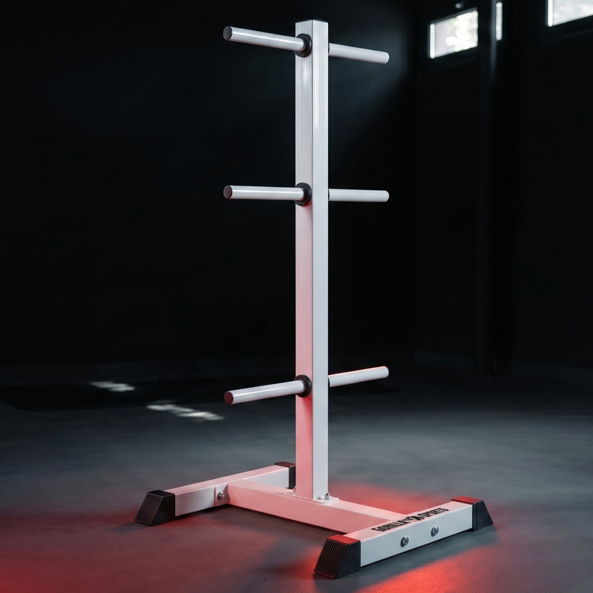 Rastrelliera Porta Dischi con 3 Supporti, 30/31 mm, in nero/bianco