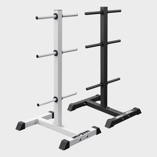 Rastrelliera Porta Dischi con 3 Supporti, 30/31 mm, in nero/bianco