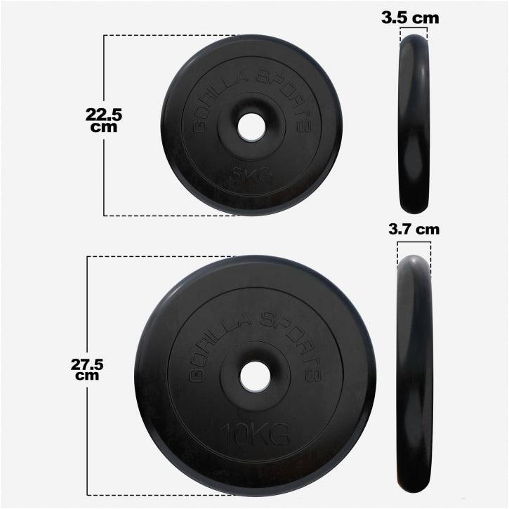Dischi Pesi 30/31 mm, 0,5-25 kg, in gomma