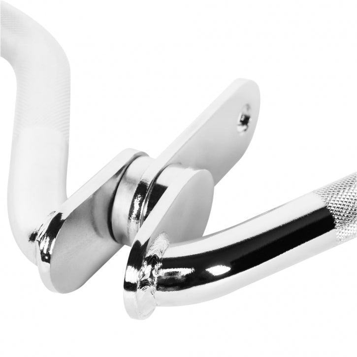 Maniglia per curl tricipiti con giunto girevole cromato