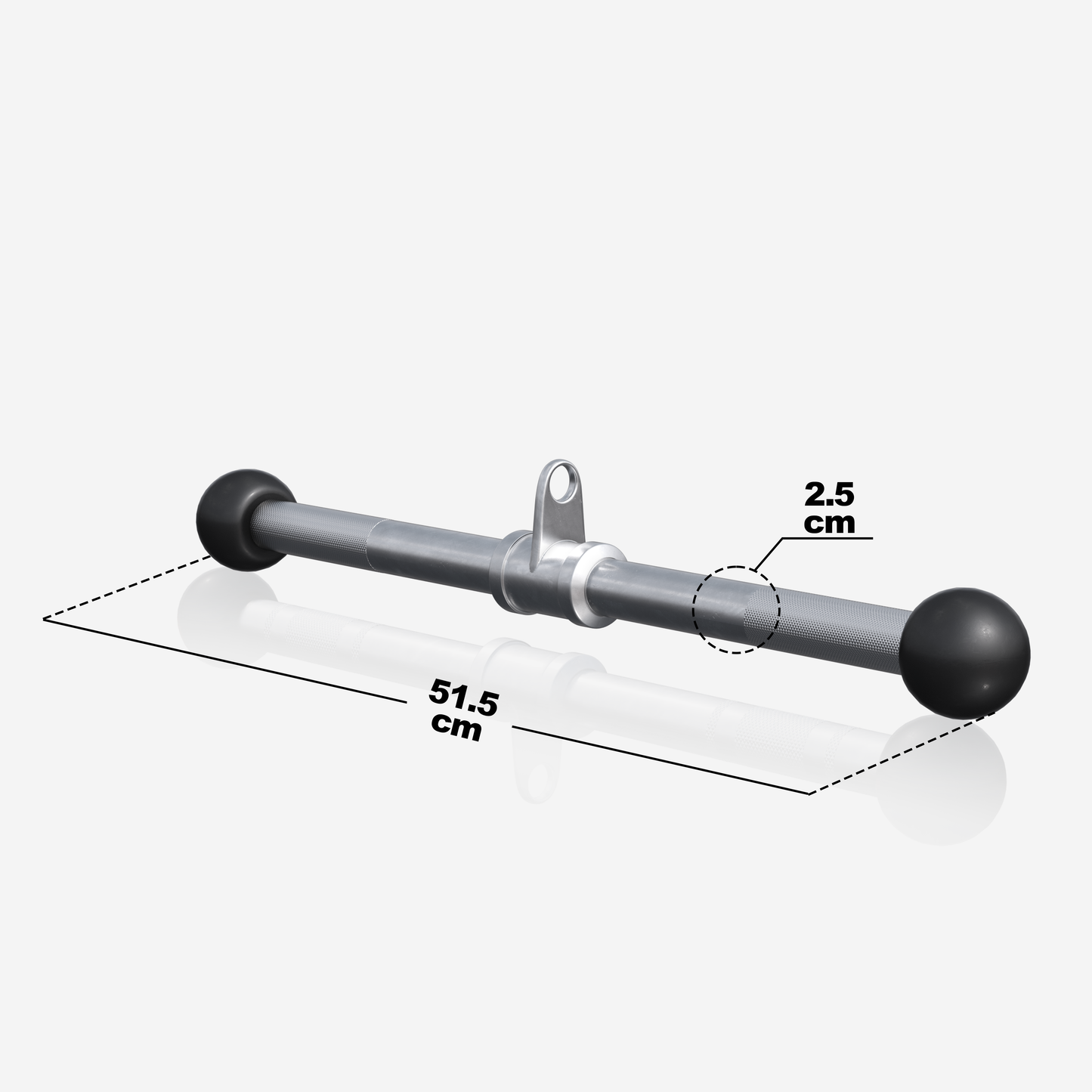 Barra Dritta per Lat Machine con Sfere di Gomma