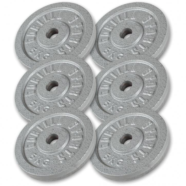 Dischi Pesi 30/31 mm, 1,25-30 kg, in ghisa
