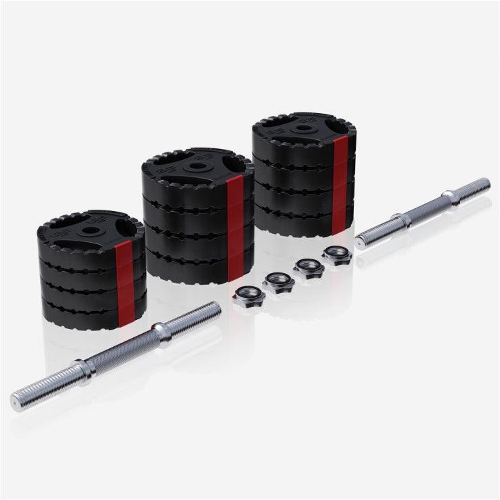 Set Manubri in plastica, 30 kg