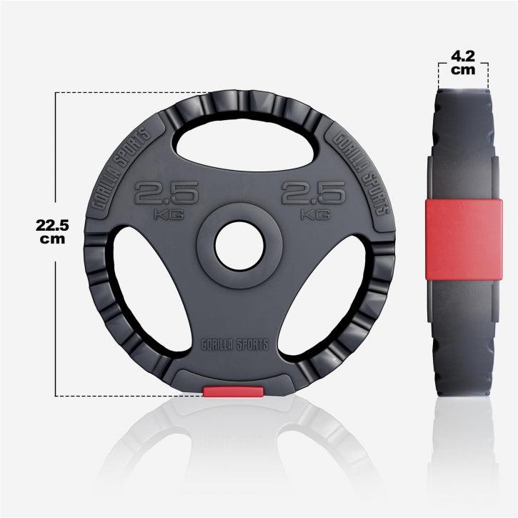 Set Bilanciere, Barra EZ, Manubri e Dischi Gripper 100 kg
