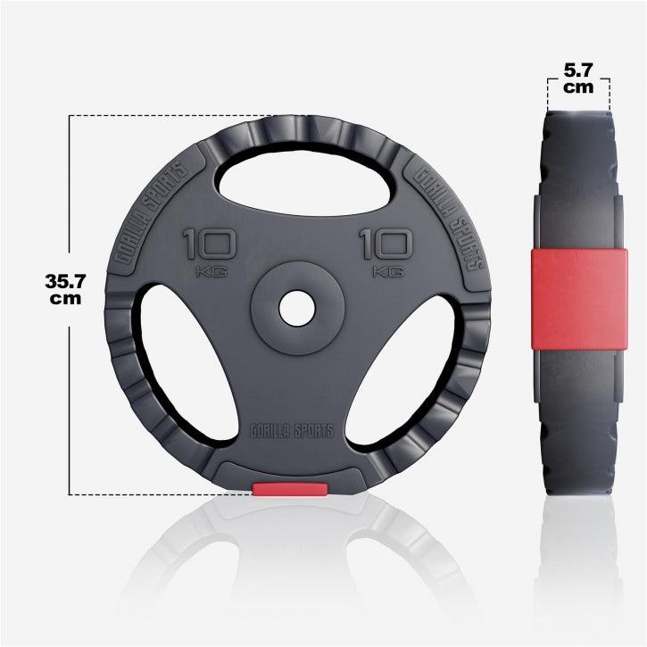 Set Bilanciere, Barra EZ, Manubri e Dischi Gripper 100 kg