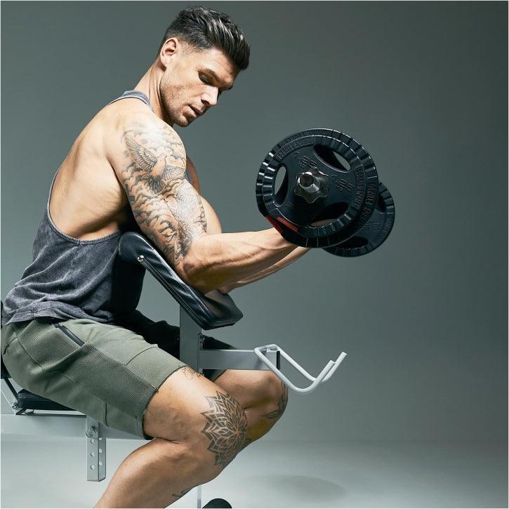 Set Bilanciere, Barra EZ, Manubri e Dischi Gripper 100 kg