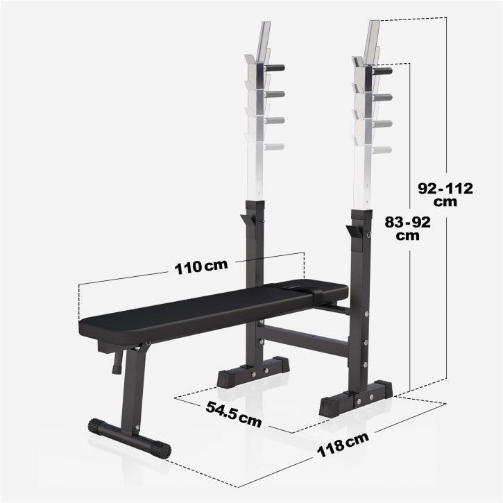 Set Panca Pesi e Bilancere 38-100 kg