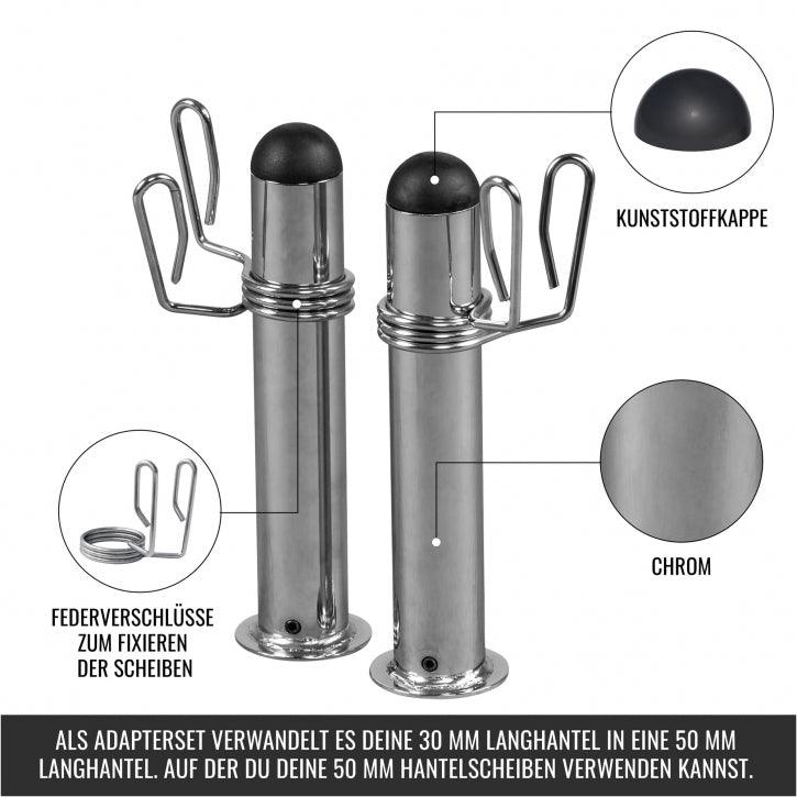 Adattatore Cromato 50 mm per 30 mm