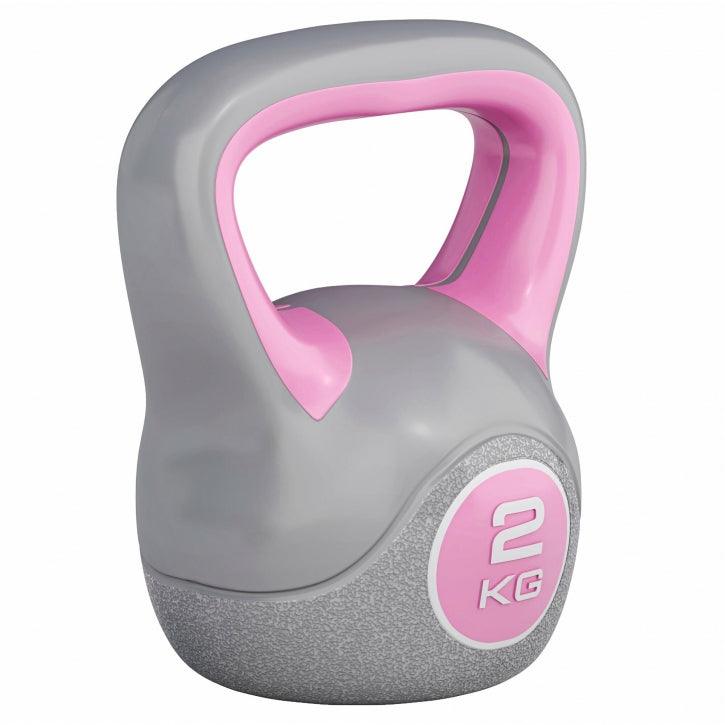Kettlebell Colorato in Plastica, Peso a Scelta 2-20 kg