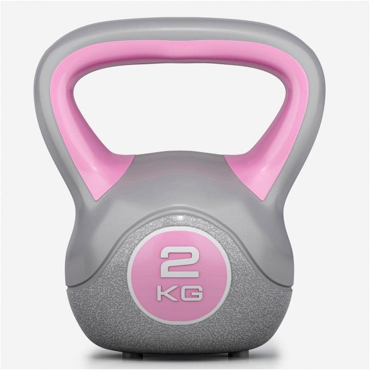 Kettlebell Colorato in Plastica, Peso a Scelta 2-20 kg
