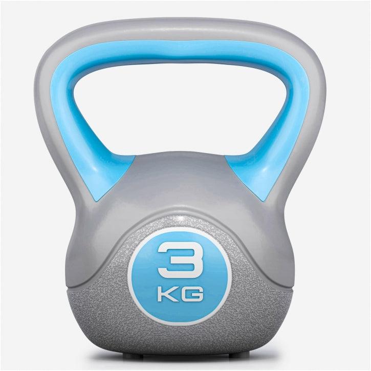 Kettlebell Colorato in Plastica, Peso a Scelta 2-20 kg