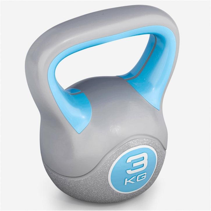 Kettlebell Colorato in Plastica, Peso a Scelta 2-20 kg