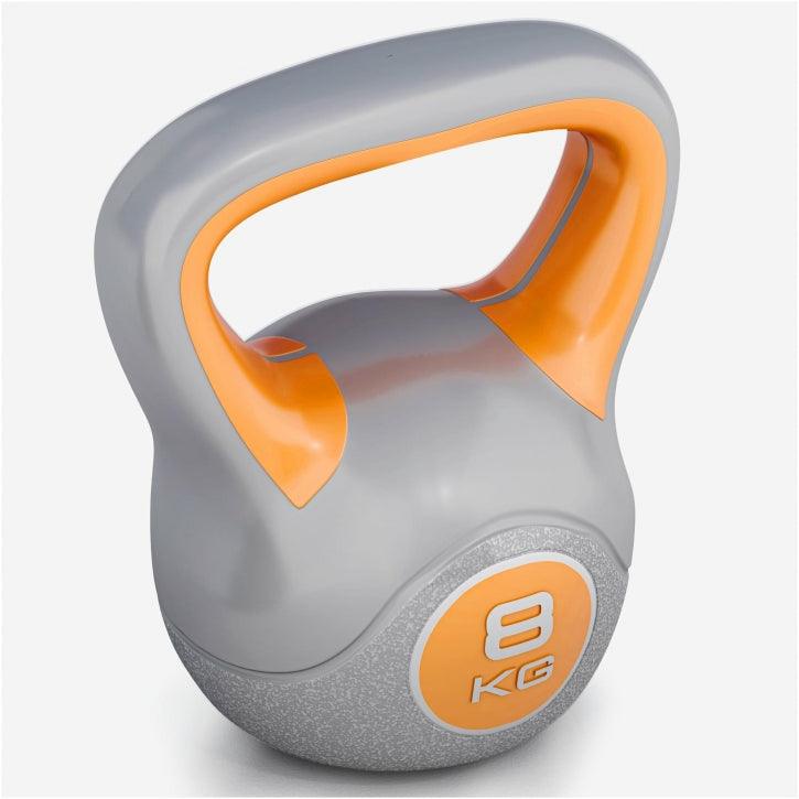 Kettlebell Colorato in Plastica, Peso a Scelta 2-20 kg