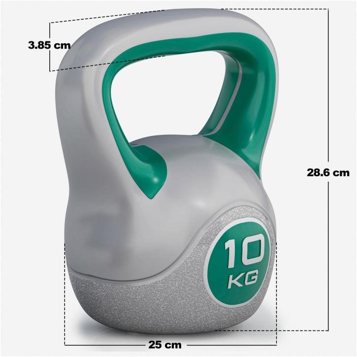 Kettlebell Colorato in Plastica, Peso a Scelta 2-20 kg