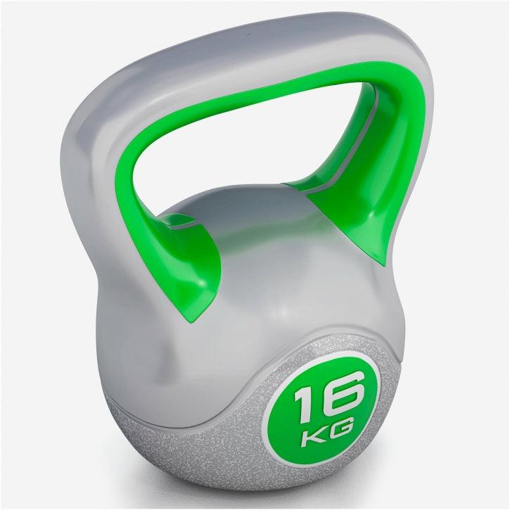 Kettlebell Colorato in Plastica, Peso a Scelta 2-20 kg