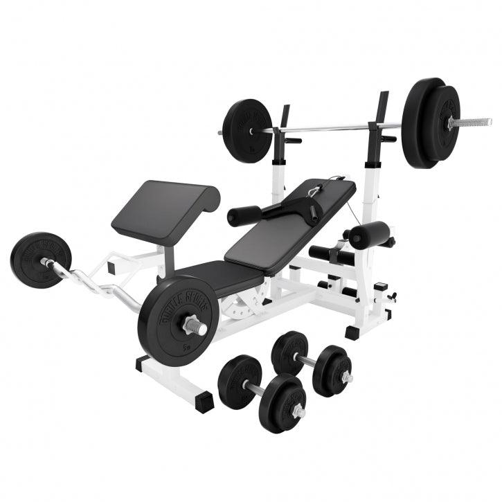 Panca Multifunzione con Set di Pesi 40-100 kg