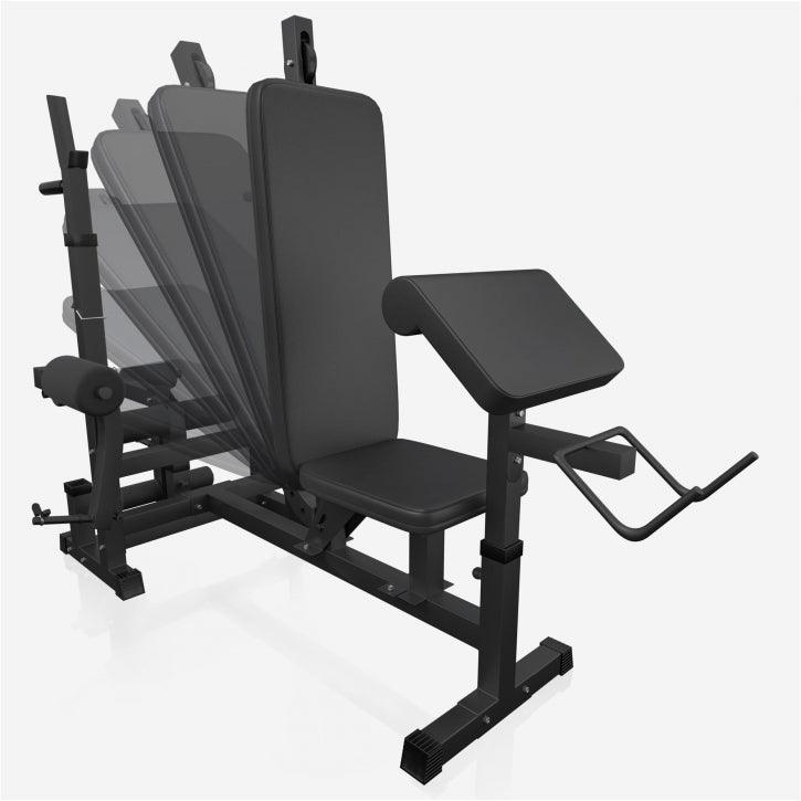 Panca Multifunzione con Set di Pesi 40-100 kg