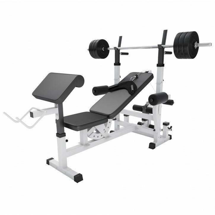 Panca Multifunzione con Set di Pesi 40-100 kg
