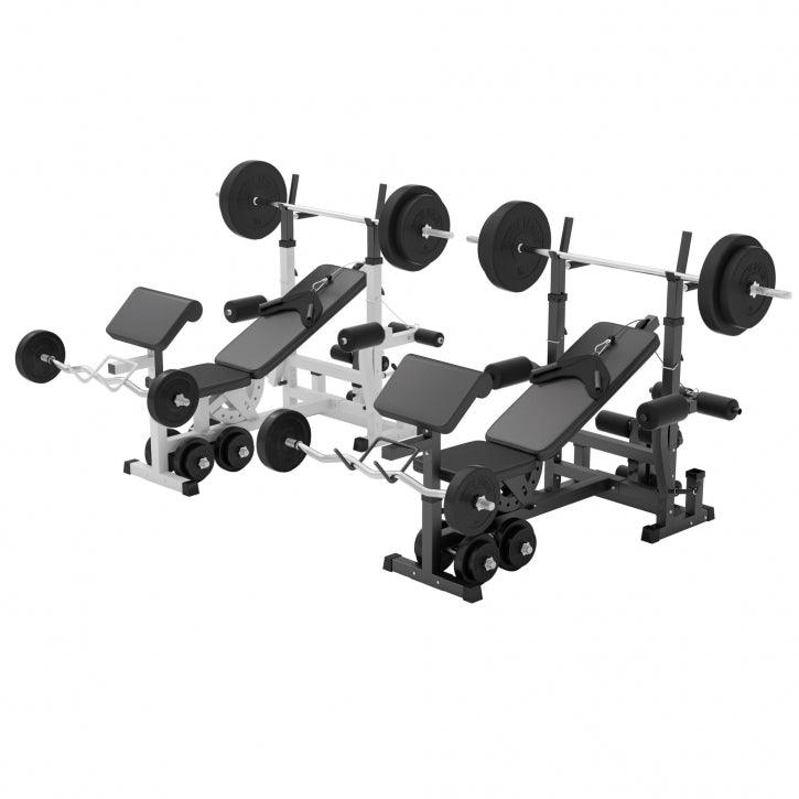 Panca Multifunzione con Set di Pesi 40-100 kg