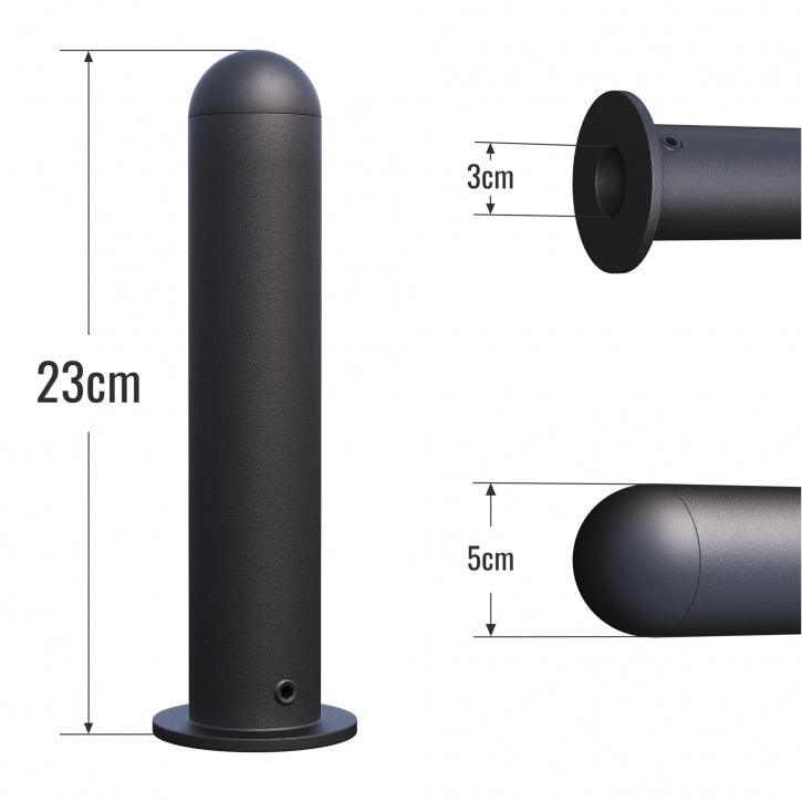 Adattatore Nero 50 mm per 30 mm