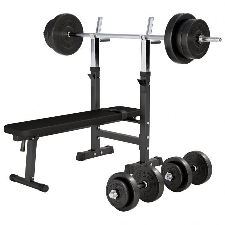 Set Panca Pesi e Bilancere 38-100 kg