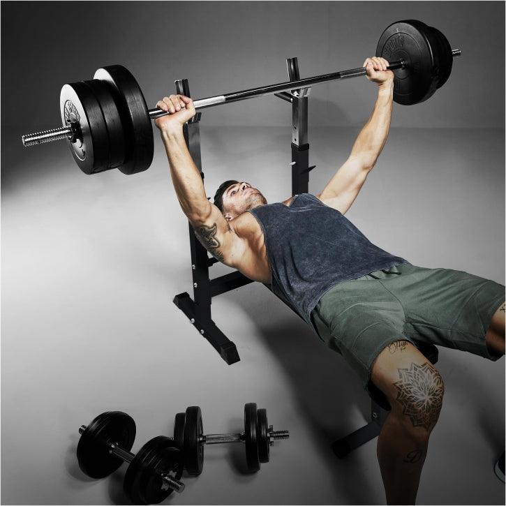 Set Panca Pesi e Bilancere 38-100 kg