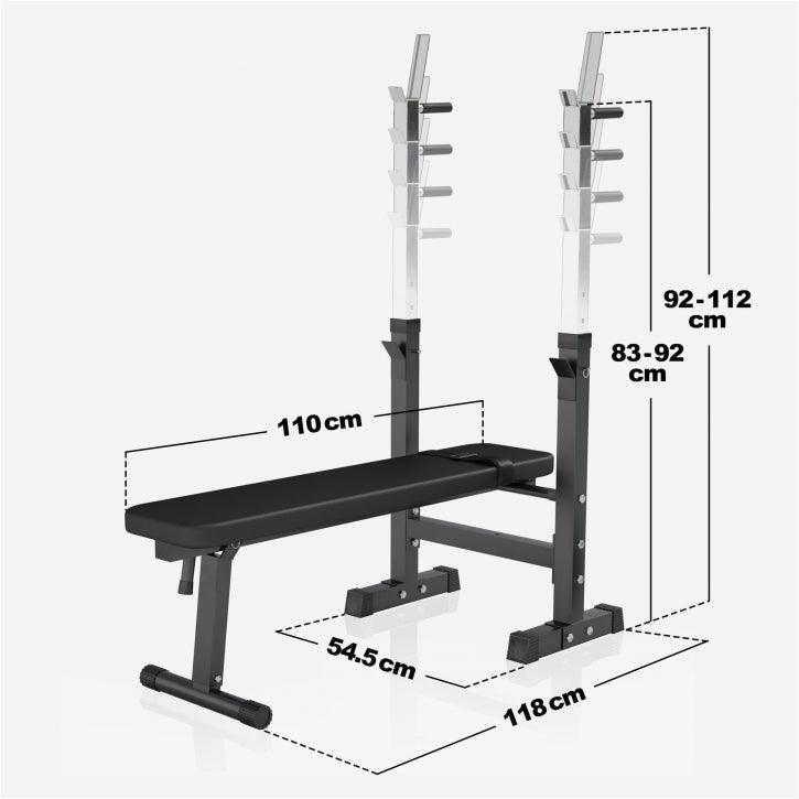 Set Panca Pesi e Bilancere 38-100 kg